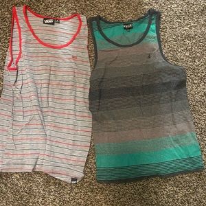 Vans and Volcom men’s tanks